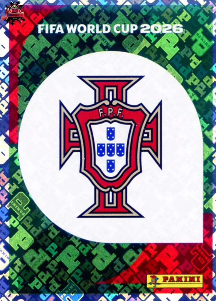 #POR001 | Panini | Fifa World Cup Stickers | 2026 | Emblem | Portugal | Foil
