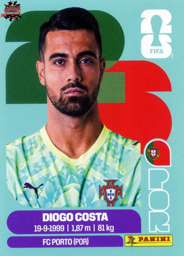 #POR002 | Panini | Fifa World Cup Stickers | 2026 | Diogo Costa | Portugal | Base