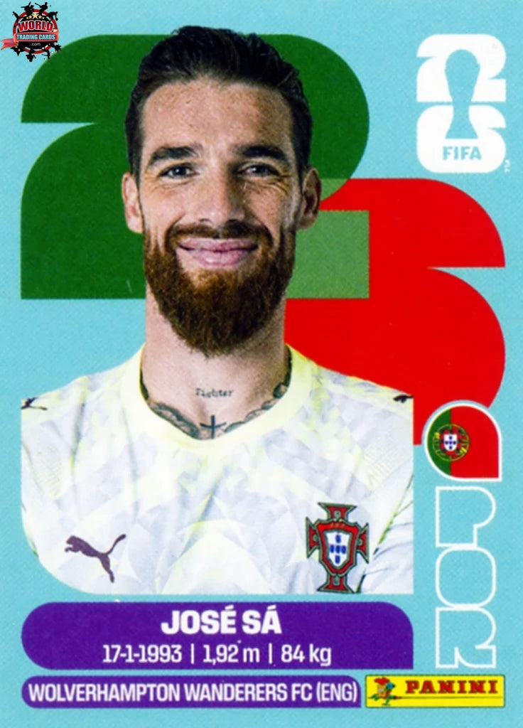 #POR003 | Panini | Fifa World Cup Stickers | 2026 | Jose Sa | Portugal | Base