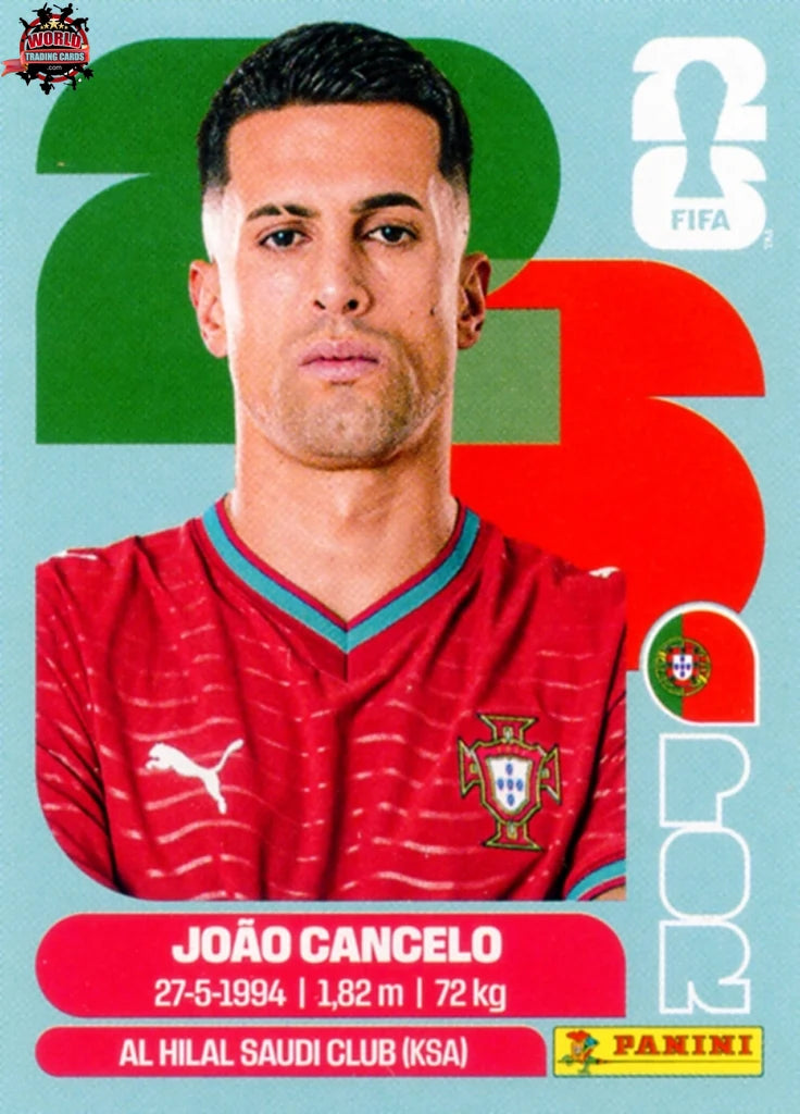 #POR005 | Panini | Fifa World Cup Stickers | 2026 | João Cancelo | Portugal | Base
