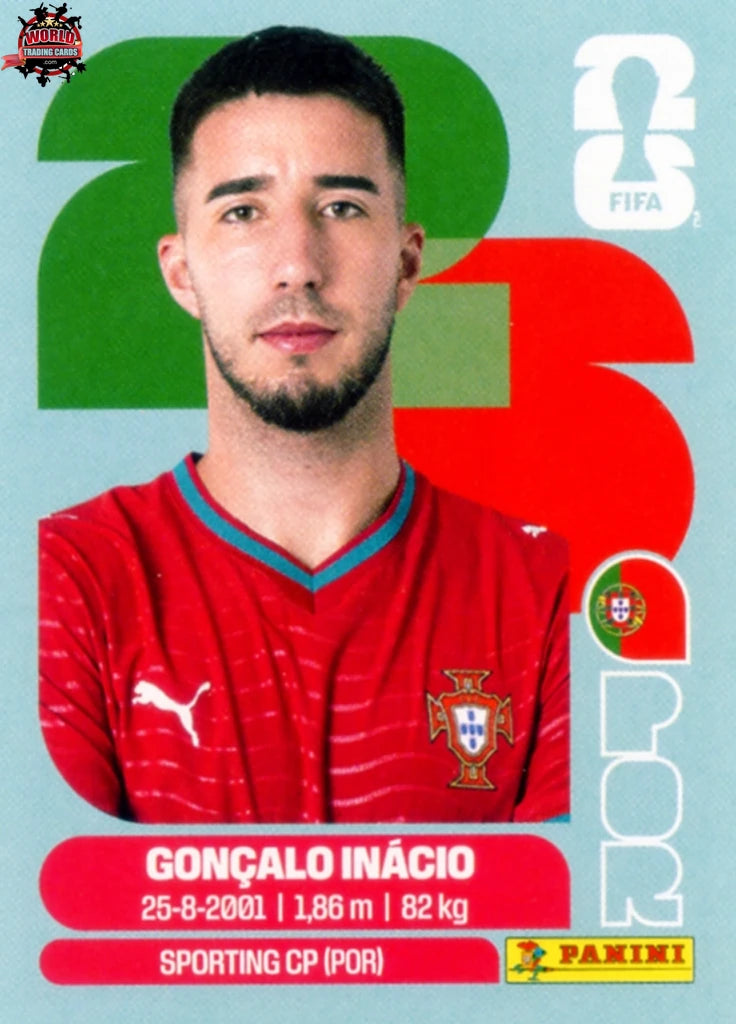 #POR008 | Panini | Fifa World Cup Stickers | 2026 | Gonçalo Inácio | Portugal | Base - International version