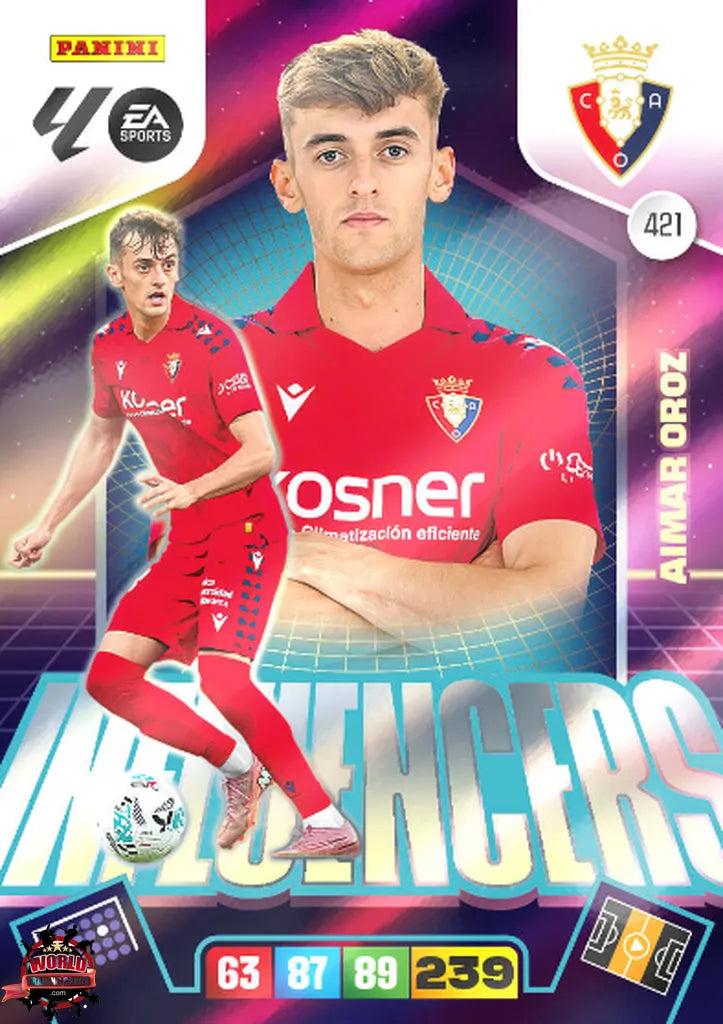 Aiamar Oroz - CA Osasuna - Panini Adrenalyn XL - 2025-2026 - 421 - Influencers