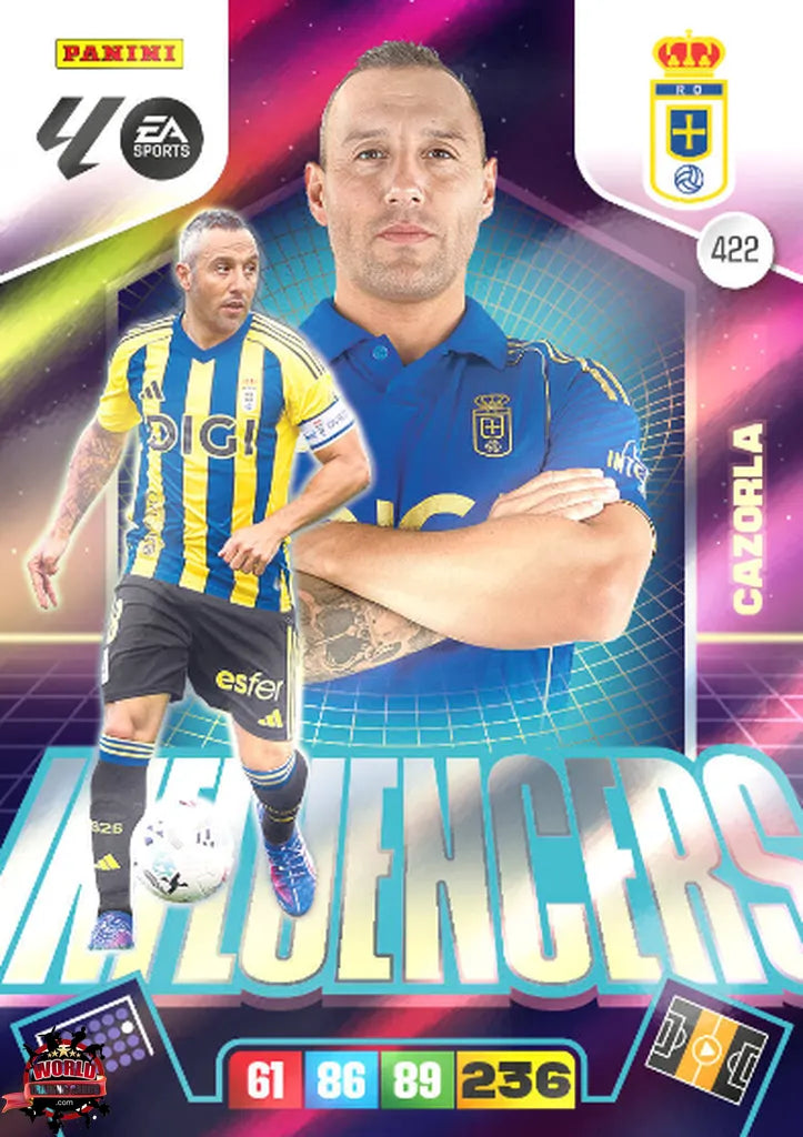 #422 | Adrenalyn XL | La Liga | 2025-2026 | Cazorla | Real Oviedo | Influencers