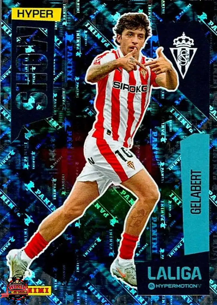 Cromo Trading Card Fútbol-Gelabert-Real Sporting de Gijón-Panini La Liga HypermotionV 2025-2026-427-Hyper Show