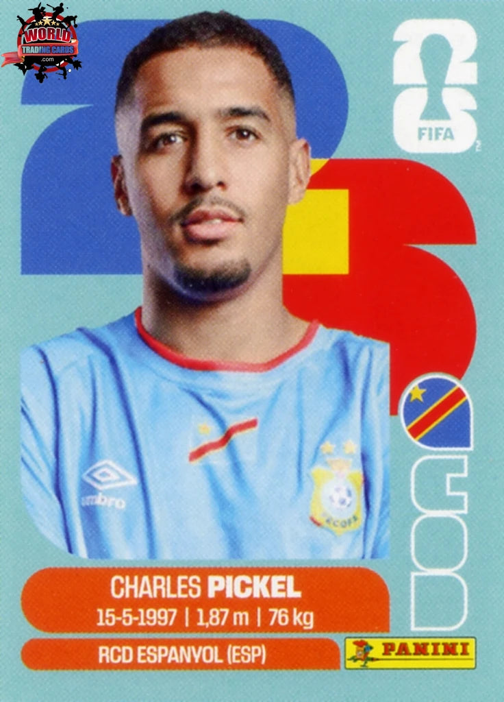 #COD008 | Panini | Fifa World Cup Stickers | 2026 | Charles Pickel | Congo DR | Base