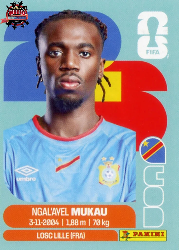 #COD009 | Panini | Fifa World Cup Stickers | 2026 | Ngal'ayel Mukau | Congo DR | Base