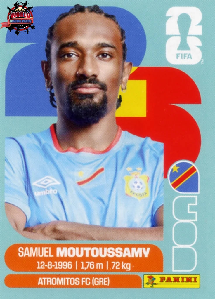 #COD011 | Panini | Fifa World Cup Stickers | 2026 | Samuel Moutoussamy | Congo DR | Base