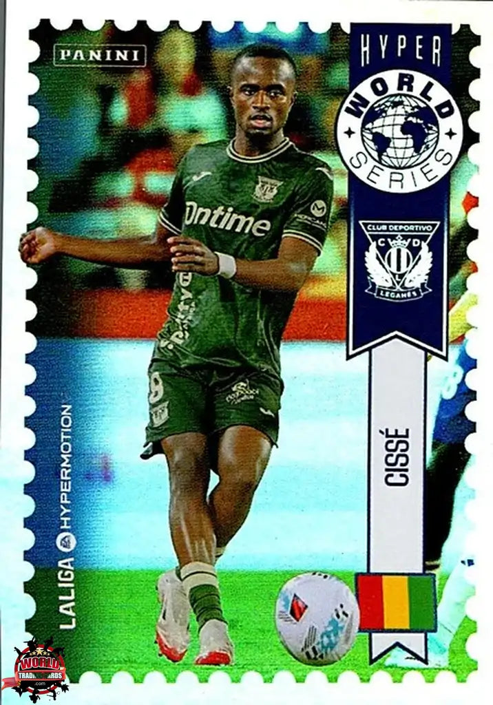 Cromo Trading Card Fútbol-Cissé-CD Leganés-Panini La Liga HypermotionV 2025-2026-442-Hyper World Series