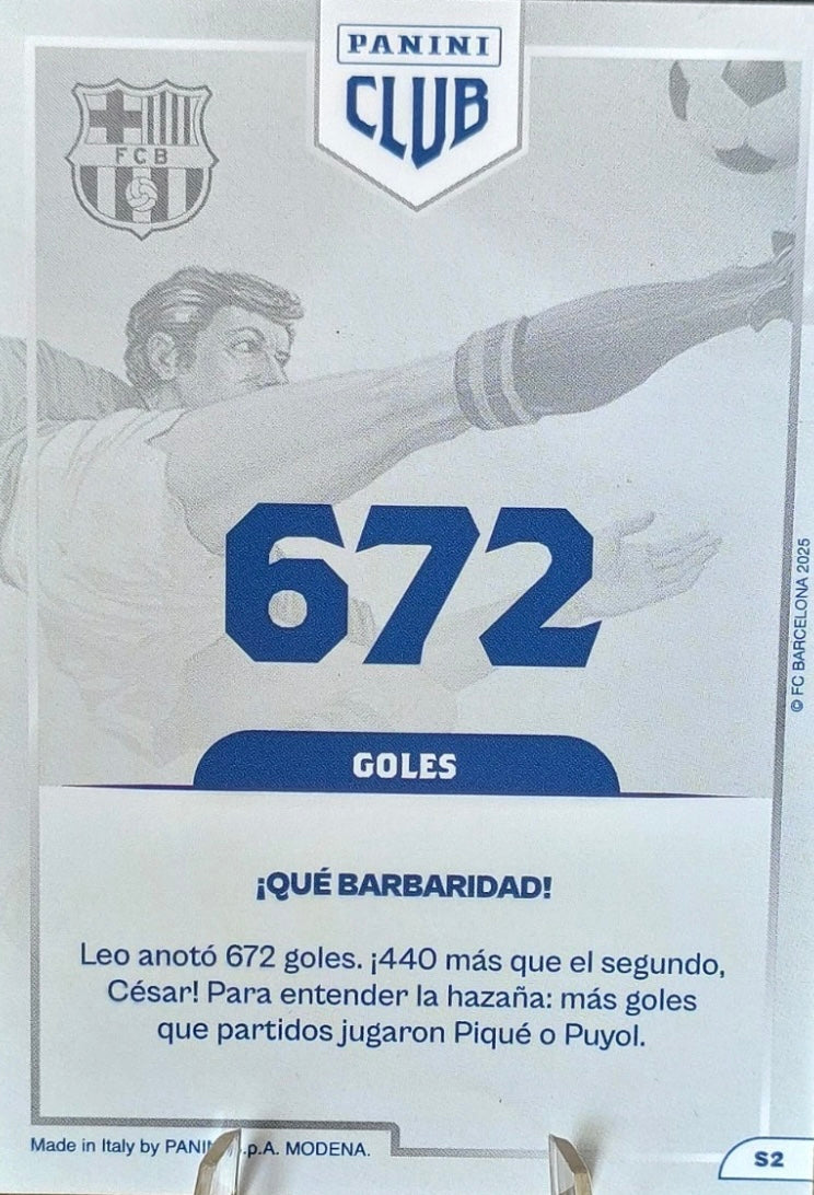 Panini Club FC Barcelona 2024-2025 #S2 - Messi (FC Barcelona) PANINI SUPREME