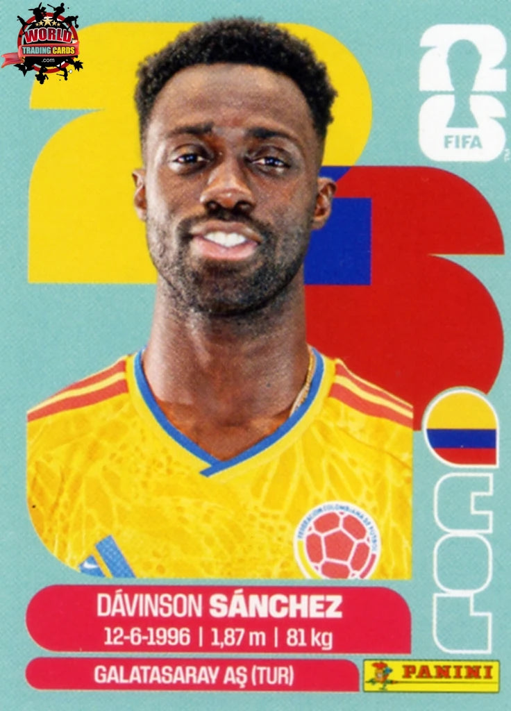 #COL004 | Panini | Fifa World Cup Stickers | 2026 | Dávinson Sánchez | Colombia | Base - International version
