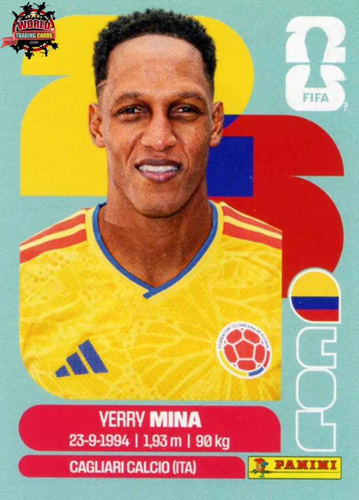 #COL005 | Panini | Fifa World Cup Stickers | 2026 | Yerry Mina | Colombia | Base - International version