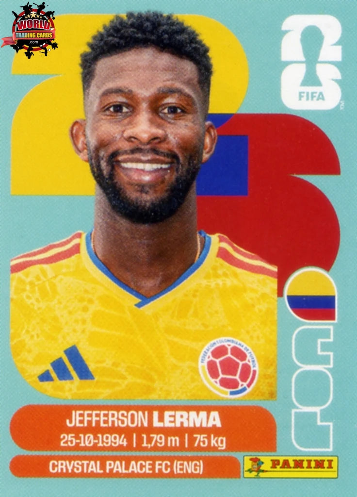 #COL010 | Panini | Fifa World Cup Stickers | 2026 | Jefferson Lerma | Colombia | Base - International version