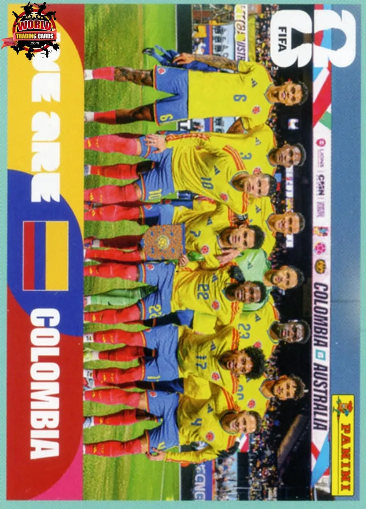 #COL013 | Panini | Fifa World Cup Stickers | 2026 | Team Photo | Colombia | Base - International version