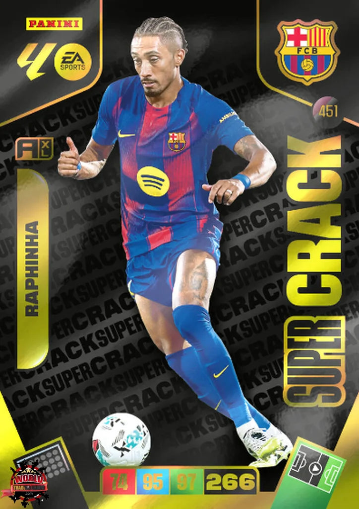 #451 | Adrenalyn XL | La Liga | 2025-2026 | Raphinha | FC Barcelona | Super Crack