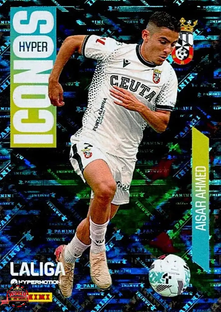 Cromo Trading Card Fútbol-Aisar Ahmed-AD Ceuta FC-Panini La Liga HypermotionV 2025-2026-456-Hyper Iconos