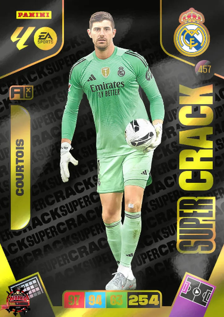 #457 | Adrenalyn XL | La Liga | 2025-2026 | Courtois | Real Madrid | Super Crack