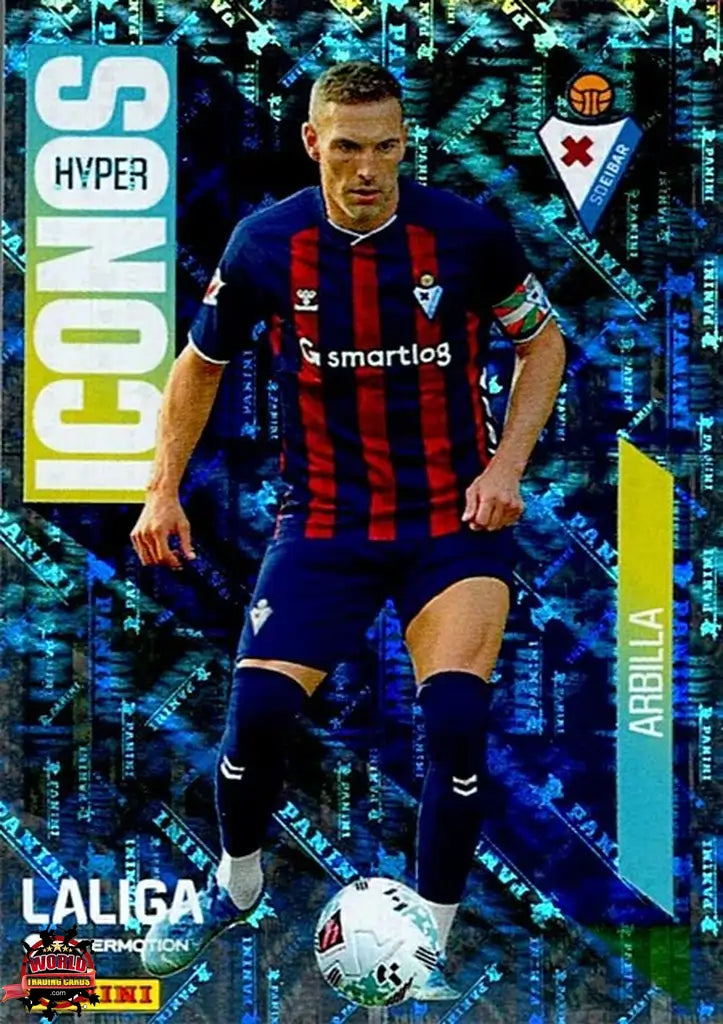 Cromo Trading Card Fútbol-Arbilla-SD Eibar-Panini La Liga HypermotionV 2025-2026-457-Hyper Iconos