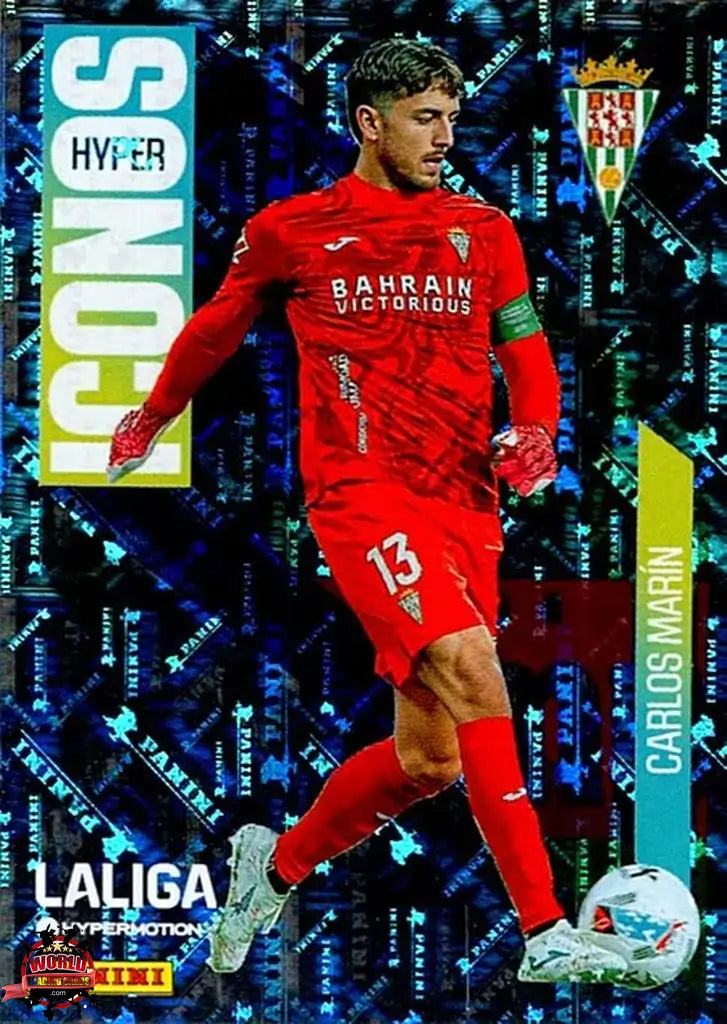 Cromo Trading Card Fútbol-Carlos Marín-Córdoba CF-Panini La Liga HypermotionV 2025-2026-458-Hyper Iconos