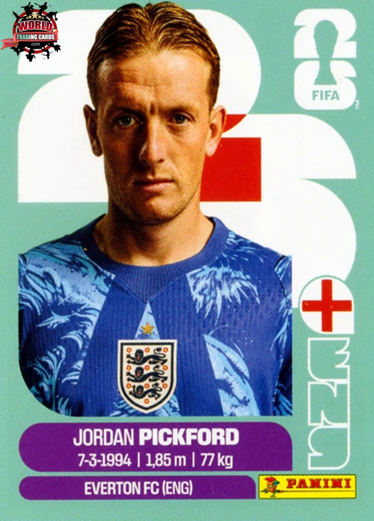 #ENG002 | Panini | Fifa World Cup Stickers | 2026 | Jordan Pickford | England | Base - International version