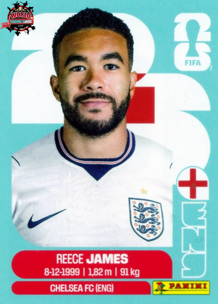 #ENG007 | Panini | Fifa World Cup Stickers | 2026 | Reece James | England | Base - International version