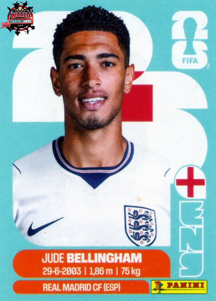 #ENG011 | Panini | Fifa World Cup Stickers | 2026 | Jude Bellingham | England | Base - International version