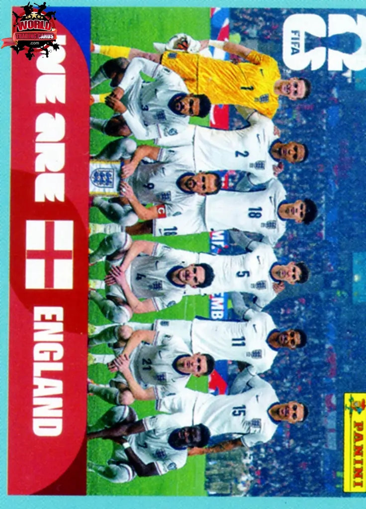 #ENG013 | Panini | Fifa World Cup Stickers | 2026 | Team Photo | England | Base - International version