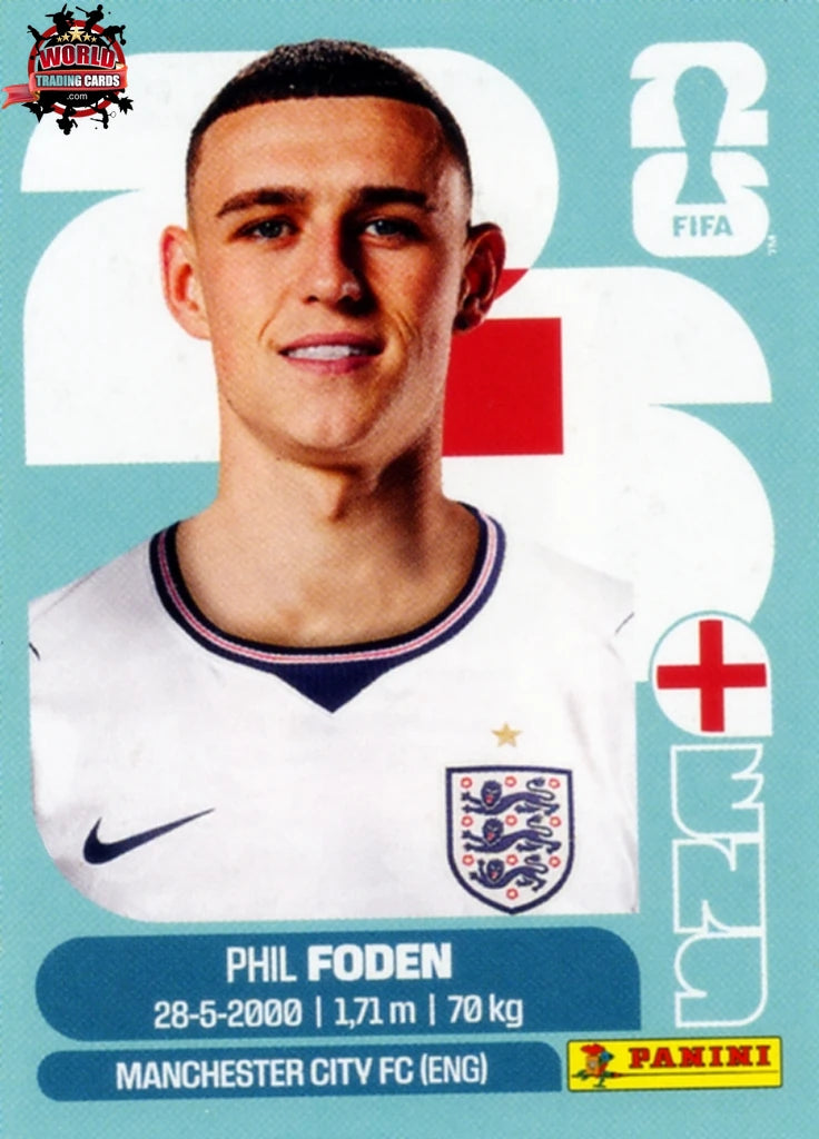#ENG016 | Panini | Fifa World Cup Stickers | 2026 | Phil Foden | England | Base - International version