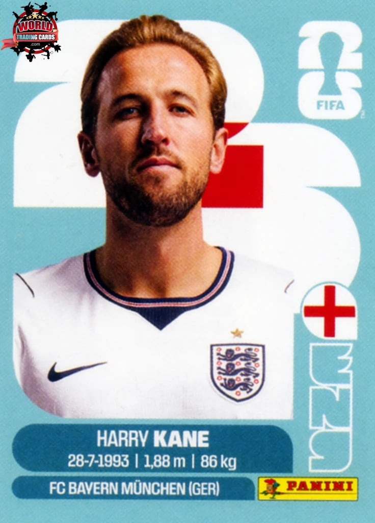 #ENG018 | Panini | Fifa World Cup Stickers | 2026 | Harry Kane | England | Base - International version