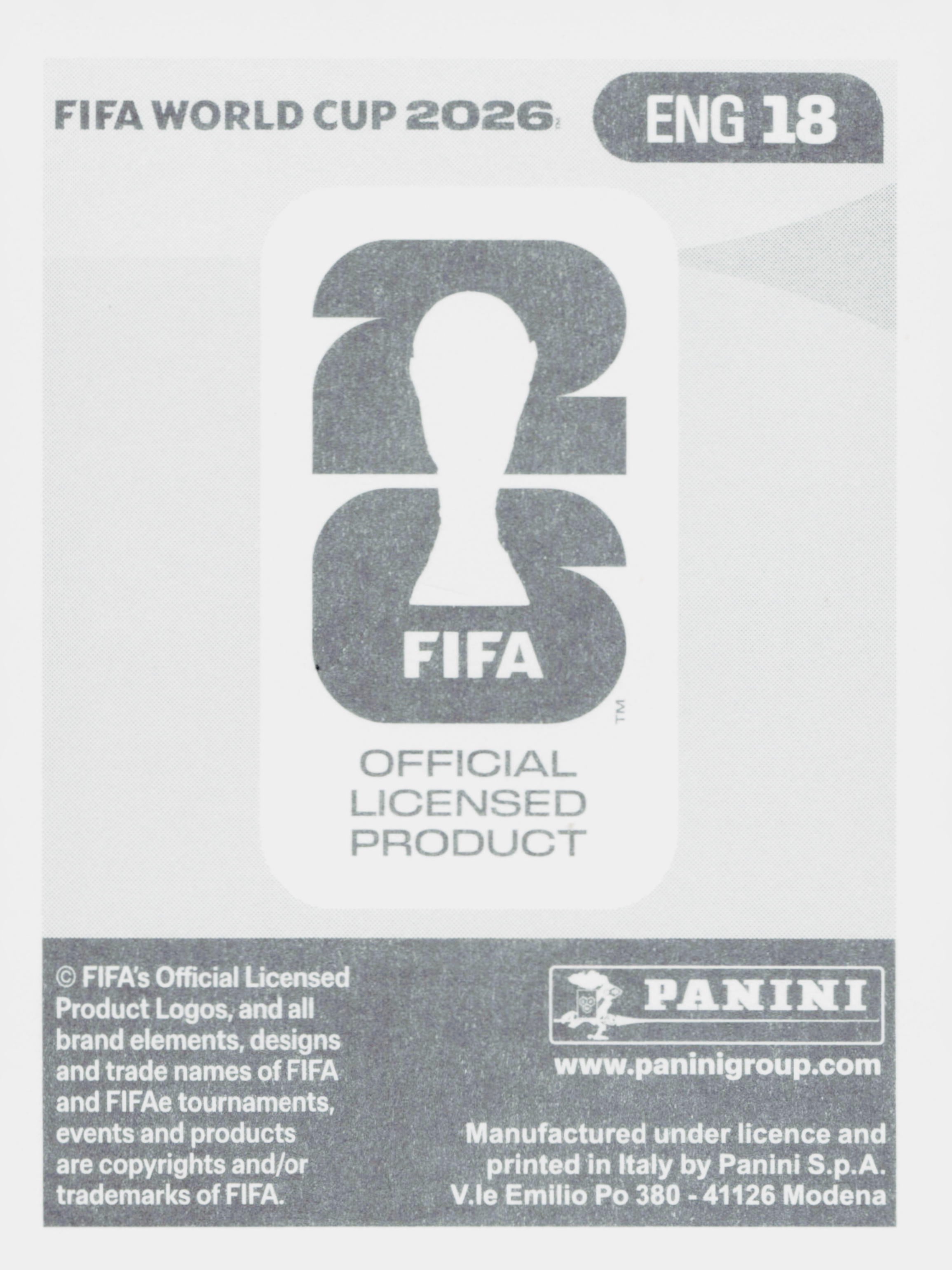 Cromo Trading Card Fútbol-Marcus Rashford-England-Panini Fifa