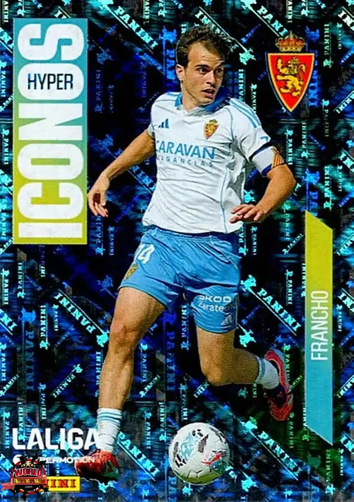 Cromo Trading Card Fútbol-Francho-Real Zaragoza-Panini La Liga HypermotionV 2025-2026-460-Hyper Iconos