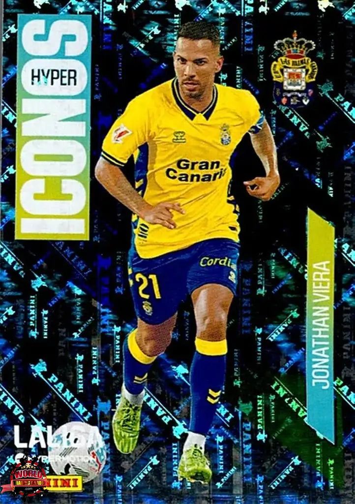 Cromo Trading Card Fútbol-Jonathan Viera-UD Las Palmas-Panini La Liga HypermotionV 2025-2026-463-Hyper Iconos