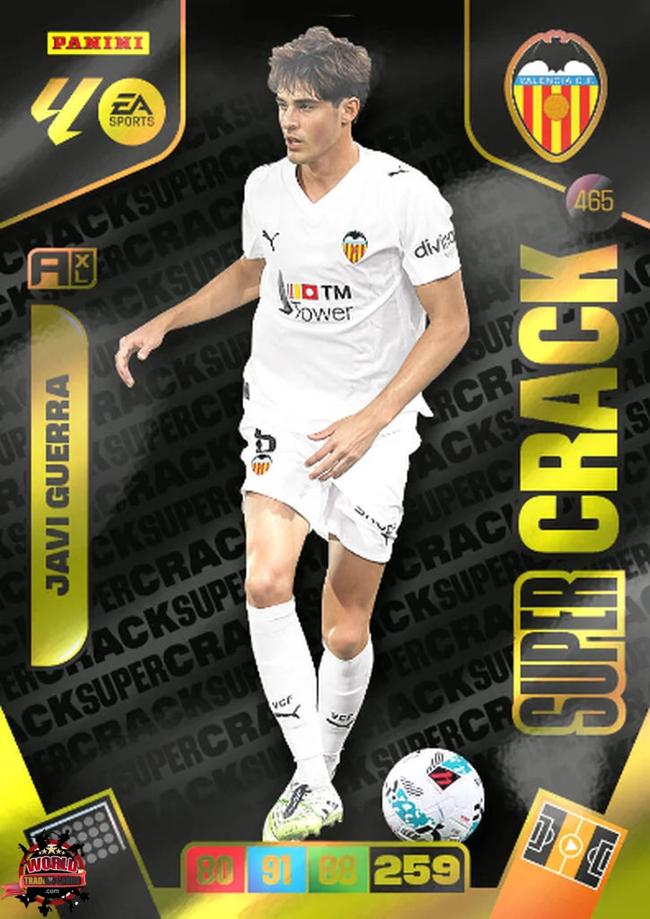 #465 | Adrenalyn XL | La Liga | 2025-2026 | Javi Guerra | Valencia CF | Super Crack