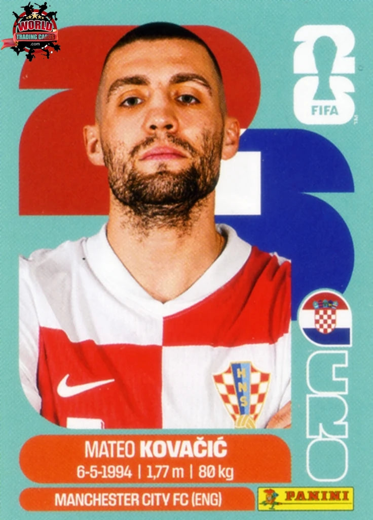 #CRO010 | Panini | Fifa World Cup Stickers | 2026 | Mateo Kovacic | Croatia | Base - International version