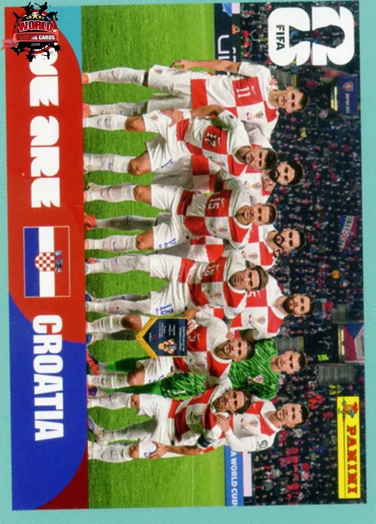 #CRO013 | Panini | Fifa World Cup Stickers | 2026 | Team Photo | Croatia | Base - International version