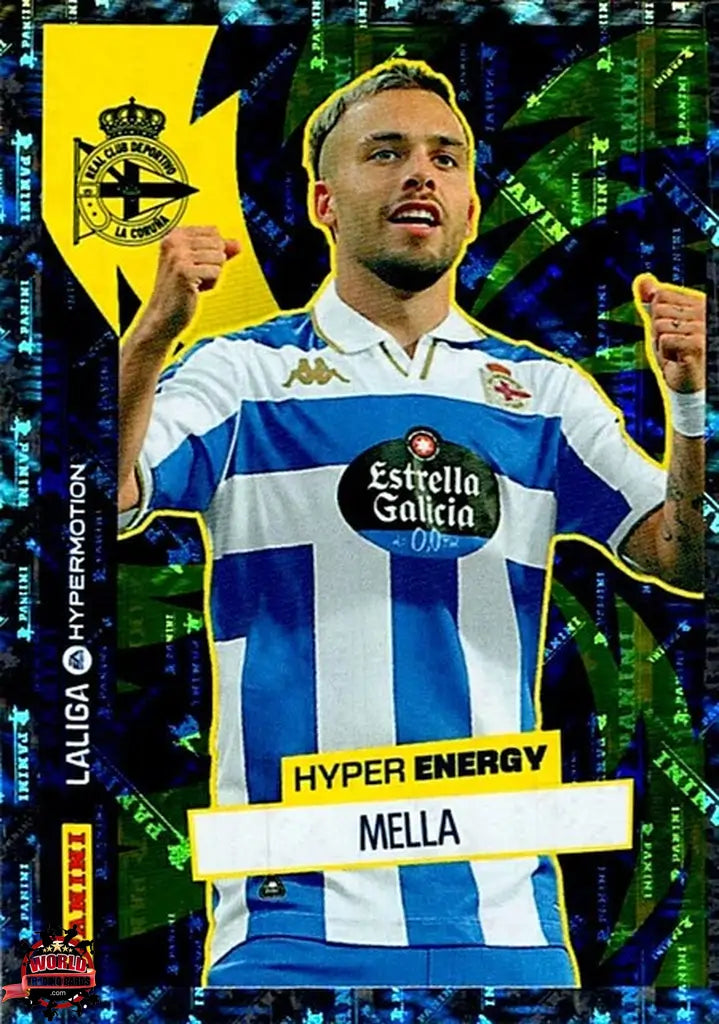 Cromo Trading Card Fútbol-Mella-RC Deportivo-Panini La Liga HypermotionV 2025-2026-471-Hyper Energy