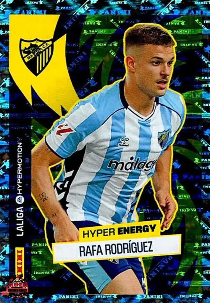 Cromo Trading Card Fútbol-Rafa Rodríguez-Málaga CF-Panini La Liga HypermotionV 2025-2026-473-Hyper Energy