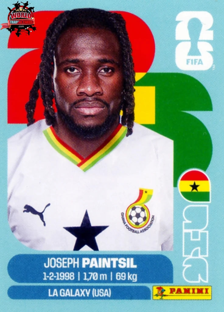 #GHA018 | Panini | Fifa World Cup Stickers | 2026 | Joseph Paintsil | Ghana | Base - International version