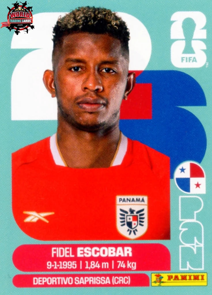 #PAN004 | Panini | Fifa World Cup Stickers | 2026 | Fidel Escobar | Panama | Base - International version