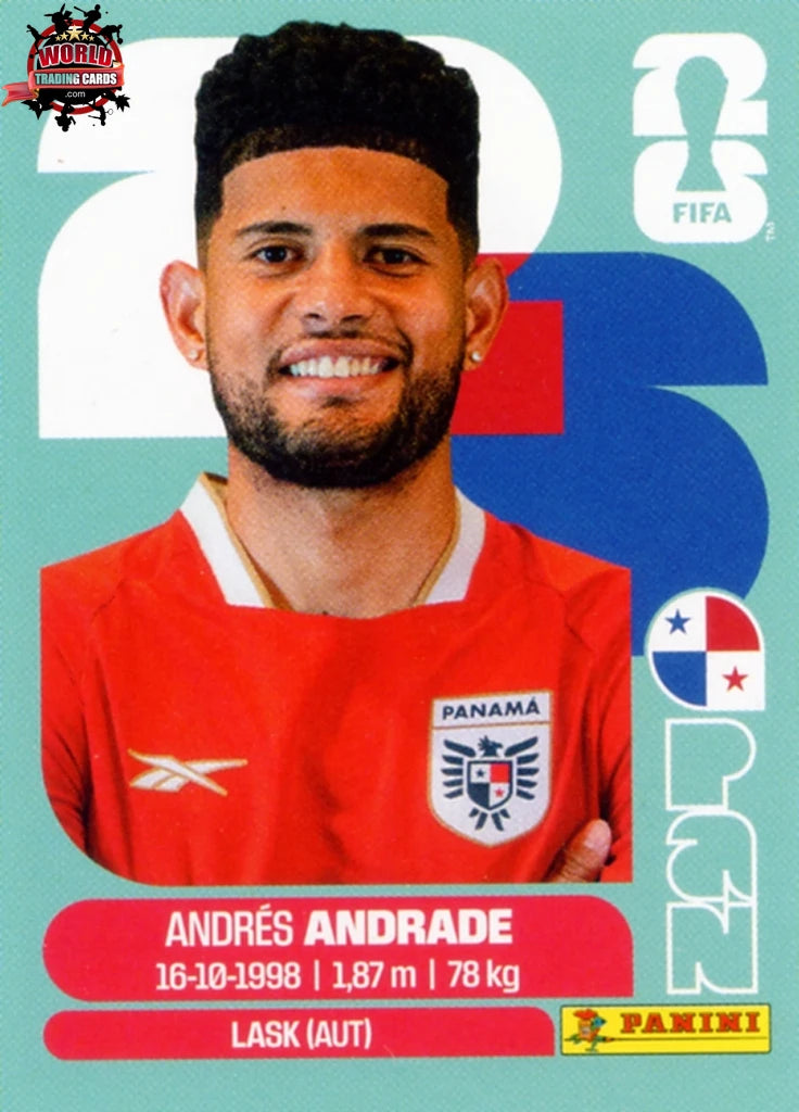 #PAN005 | Panini | Fifa World Cup Stickers | 2026 | Andres Andrade | Panama | Base - International version