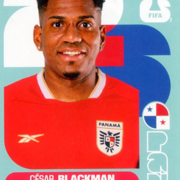Cromo Trading Card Fútbol-Cesar Blackman-Panama-Panini Fifa World