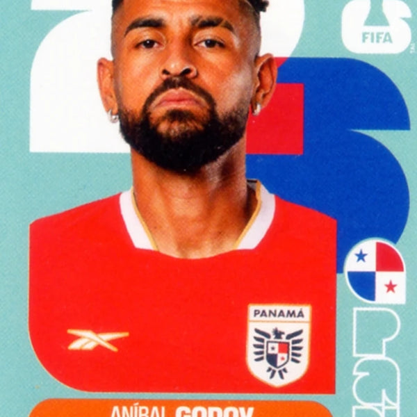 Cromo Trading Card Fútbol-Aníbal Godoy-Panama-Panini Fifa World