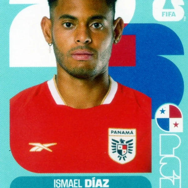 Soccer Trading Card-Ismael Díaz-Panama-Panini Fifa World Cup