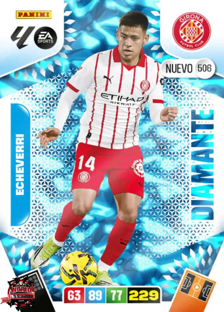 #506 | Adrenalyn XL | La Liga | 2025-2026 | Echeverri  | Girona FC | Diamantes Nuevo