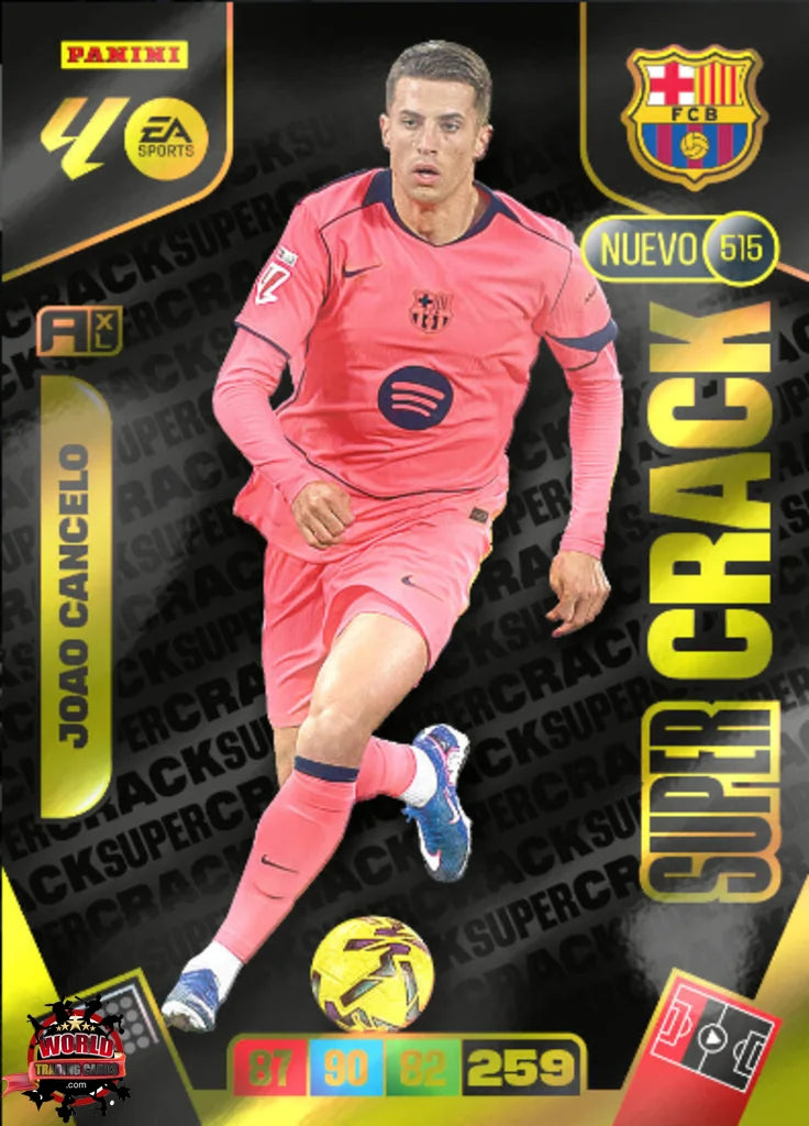 #515 | Adrenalyn XL | La Liga | 2025-2026 | Joao Cancelo  | FC Barcelona | Super Crack Nuevo