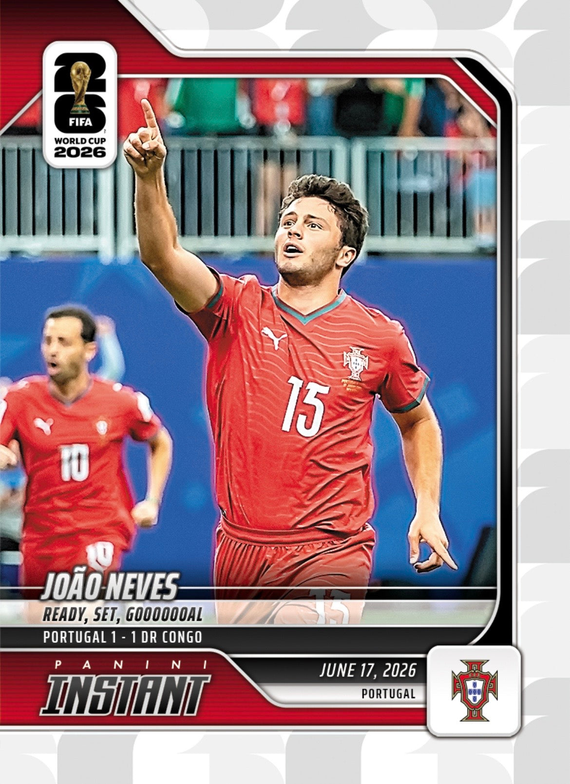 PIWC050 | Panini | FIFA World Cup | 2026 | PANINI INSTANT | Joao Neves | Base | Exclusive USA | Limited Editions | PREORDEN | ENVÍO 40 días aproximadamente desde la fecha de compra.