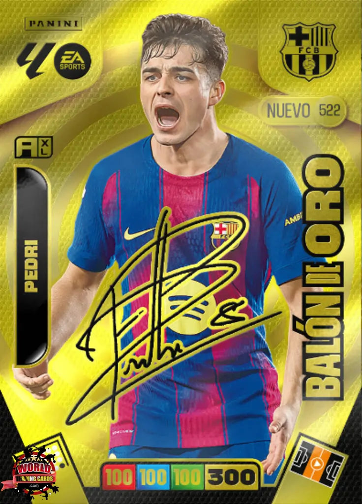 #522 | Adrenalyn XL | La Liga | 2025-2026 | Pedri  | FC Barcelona | Balon de Oro Nuevo Autógrafo