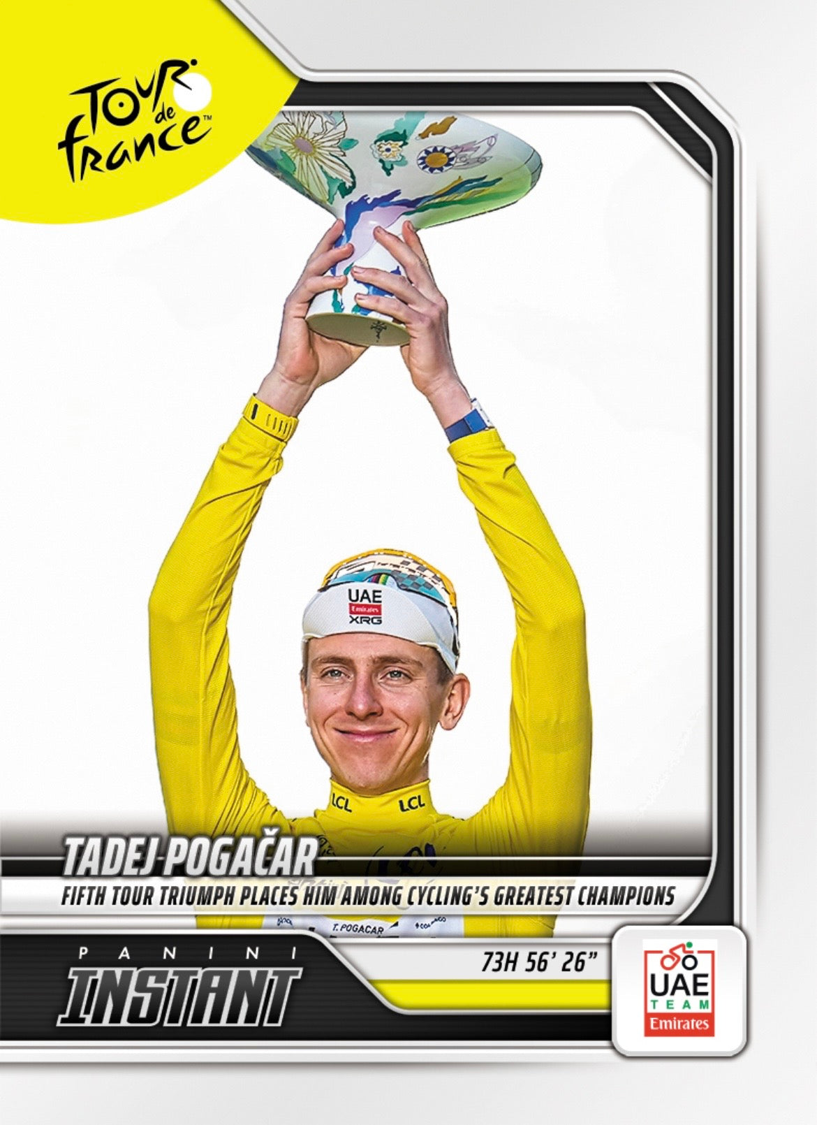 PITF69 | Panini | TOUR DE FRANCE | 2026 | PANINI INSTANT | Tadej Pogacar | Base | Exclusive USA | Limited Editions | PREORDEN | ENVÍO 40 días aproximadamente desde la fecha de compra.