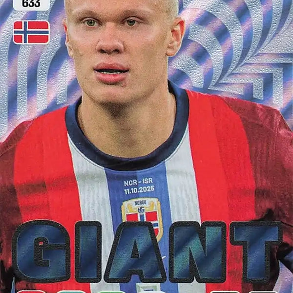 Football Trading Card-Erling Haaland - Giant-Norway-Panini