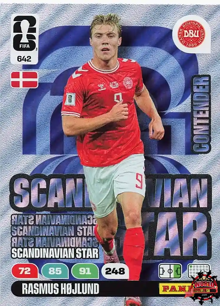 #642|Panini|Adrenlyn XL|FIFA World Cup|2026|Rasmus Hojlund - Scandinavian Star|Nordic Edition