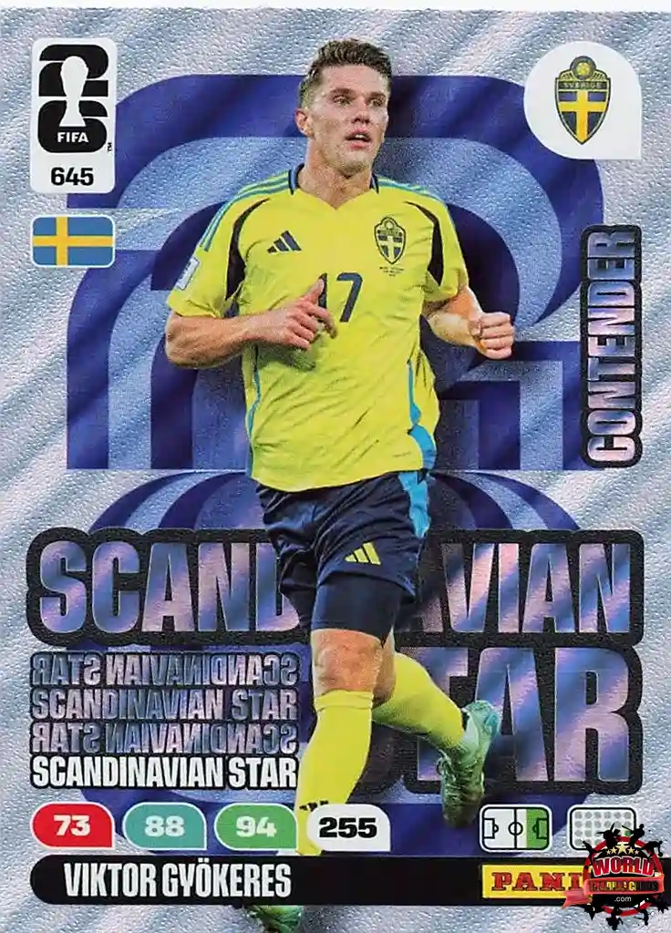 #645|Panini|Adrenlyn XL|FIFA World Cup|2026|Viktor Gyökeres - Scandinavian Star|Nordic Edition